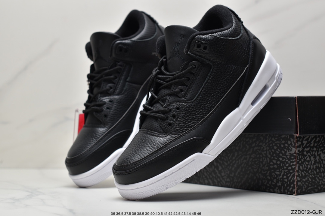 250 Air jordan 3 Tanker 黑白  首次使用经典传神Jump man Logo 136064-020