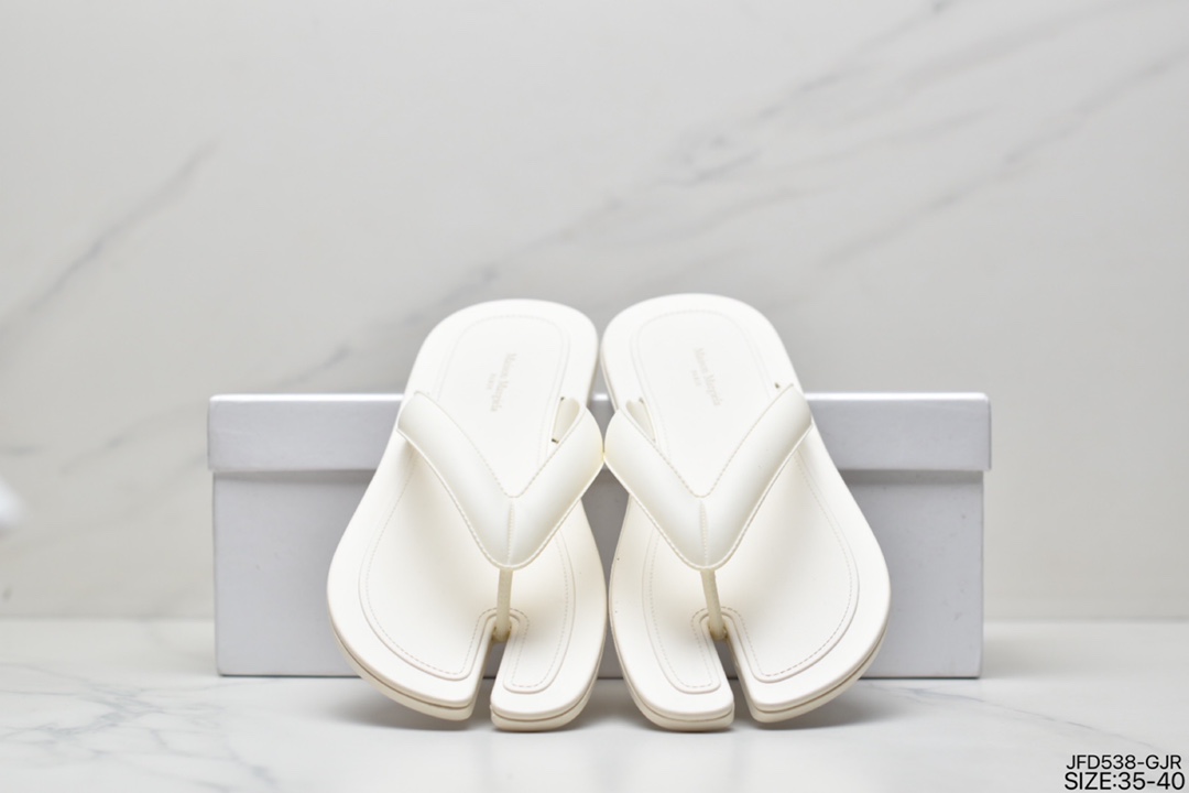 170 Maison Margiela Tabi Rubber Flip Flops 梅森·马吉拉/女神夏日潮流穿搭分趾人字拖凉拖鞋