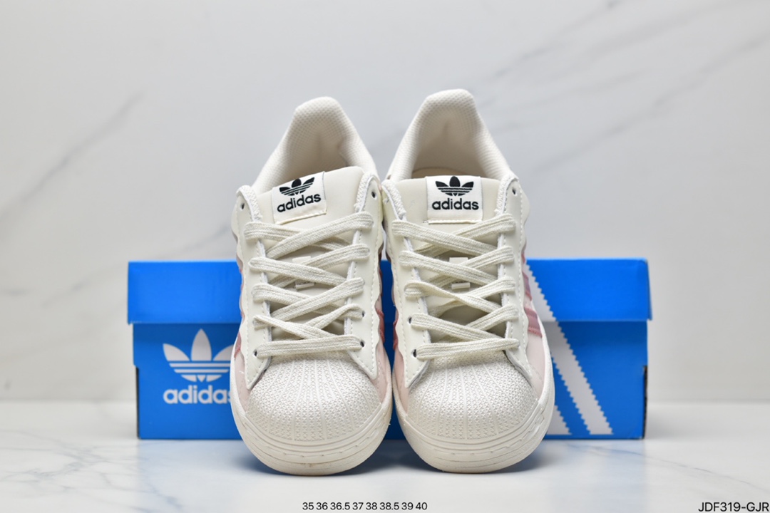 Adidas adidas Clover Originals Superstar”White/Black/Gold”shell head classic all-match casual sports shoes GV3429