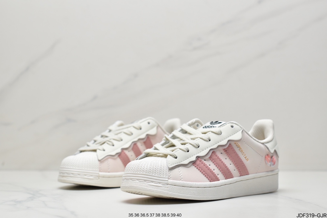 Adidas adidas Clover Originals Superstar”White/Black/Gold”shell head classic all-match casual sports shoes GV3429