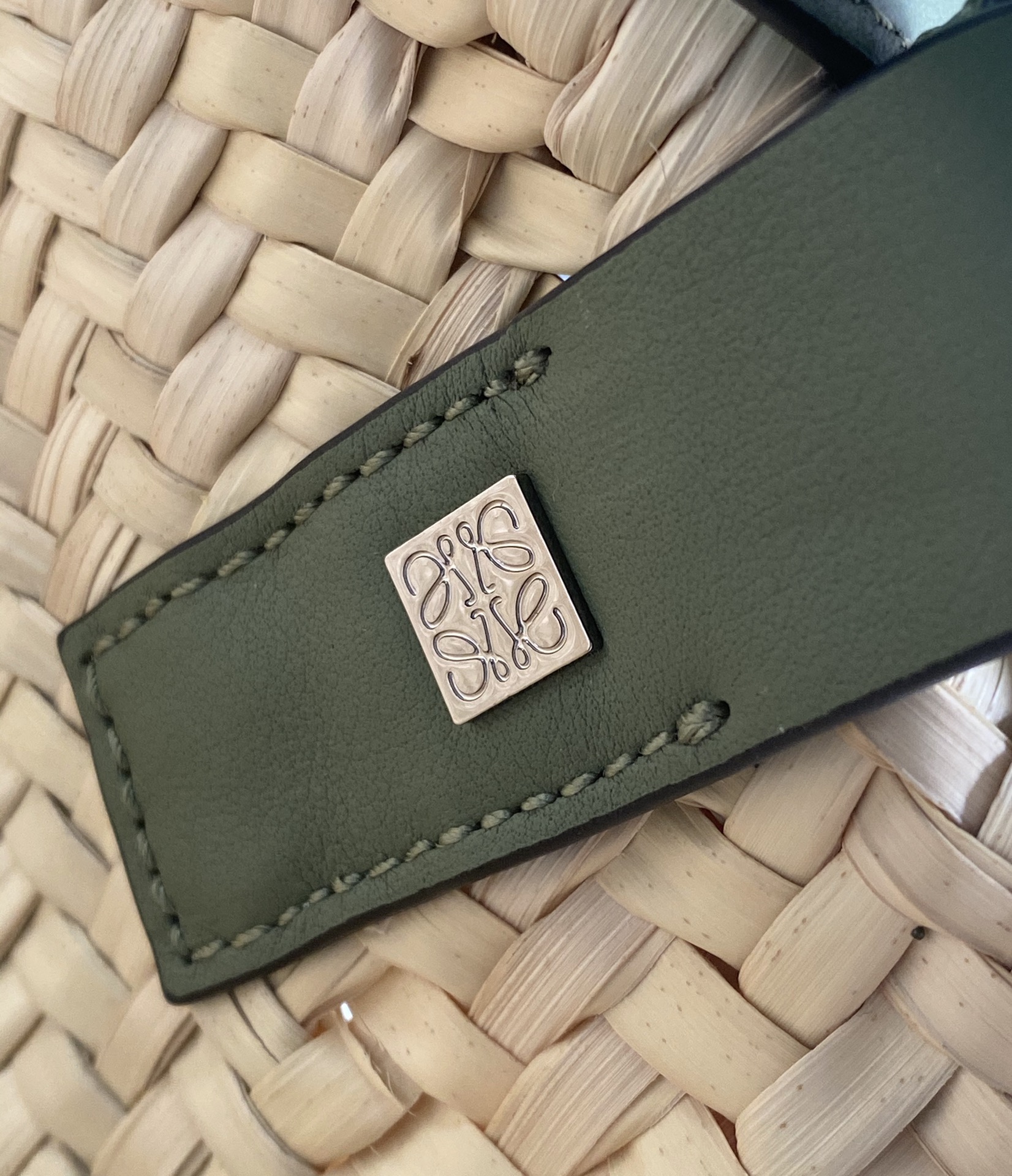 LOEWE 草编包 菜篮子 0322小号绿色