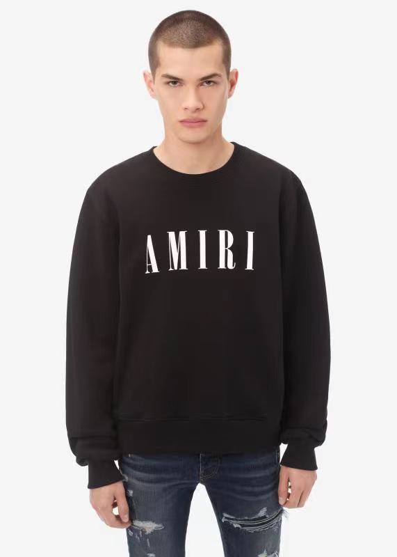 Amiri Black Crewneck Sweatshirt with White Logo | Cotton Blend, Relaxed Fit 10 i1655631236 3734 8