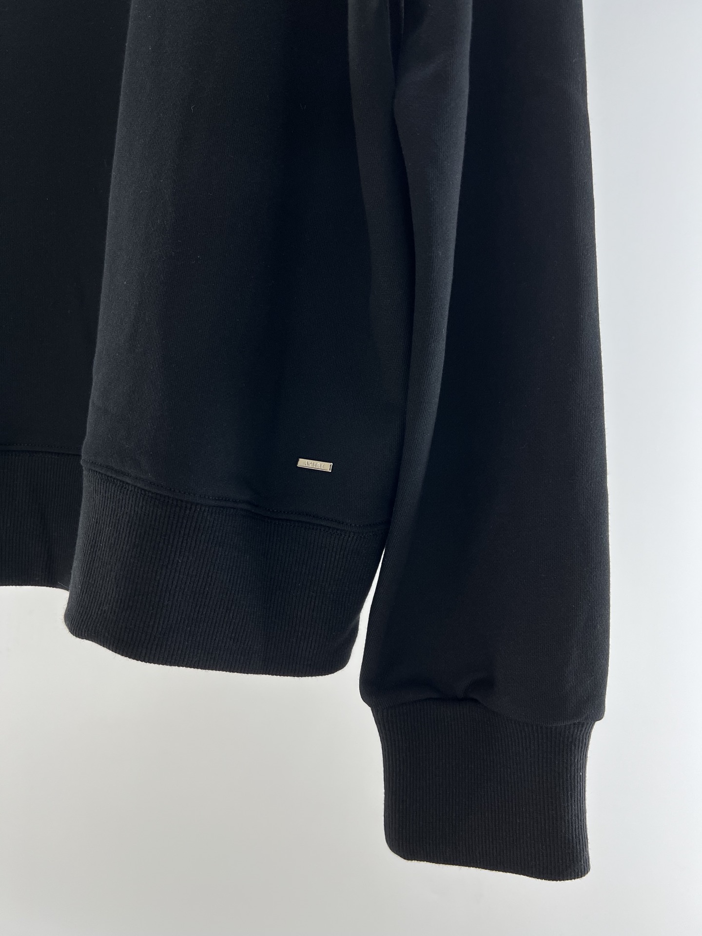Amiri Black Crewneck Sweatshirt with White Logo | Cotton Blend, Relaxed Fit 8 i1655631236 4839 6