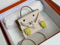 Outlet Sale Store
 Hermes Kelly Handbags Crossbody & Shoulder Bags Milkshake White