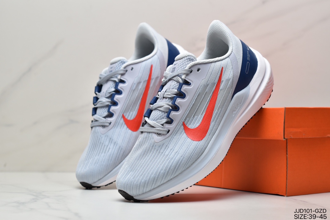 130 耐克Nike Air Zoom Winflo 9登月系列针织面透气 DD8686