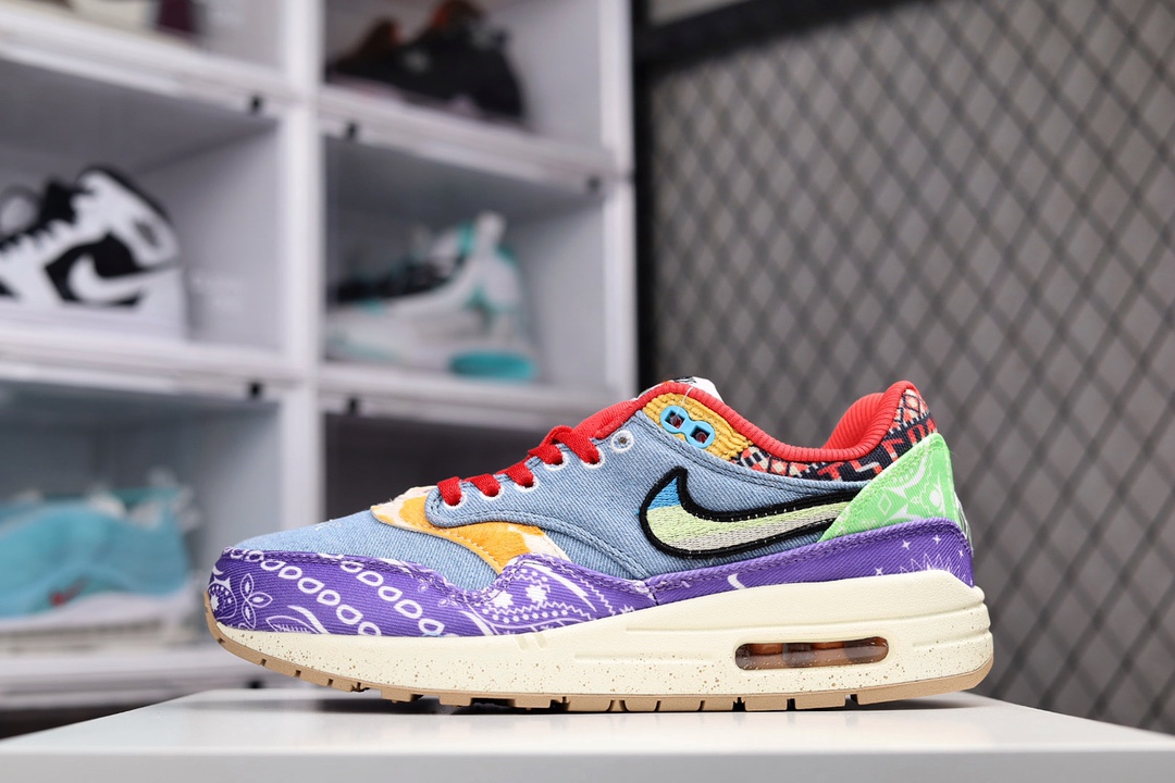 H0 Nk Air Max 1 SP 联名款 半掌气垫复古跑步鞋 注意此款车线请勿剪掉 否则无法售后