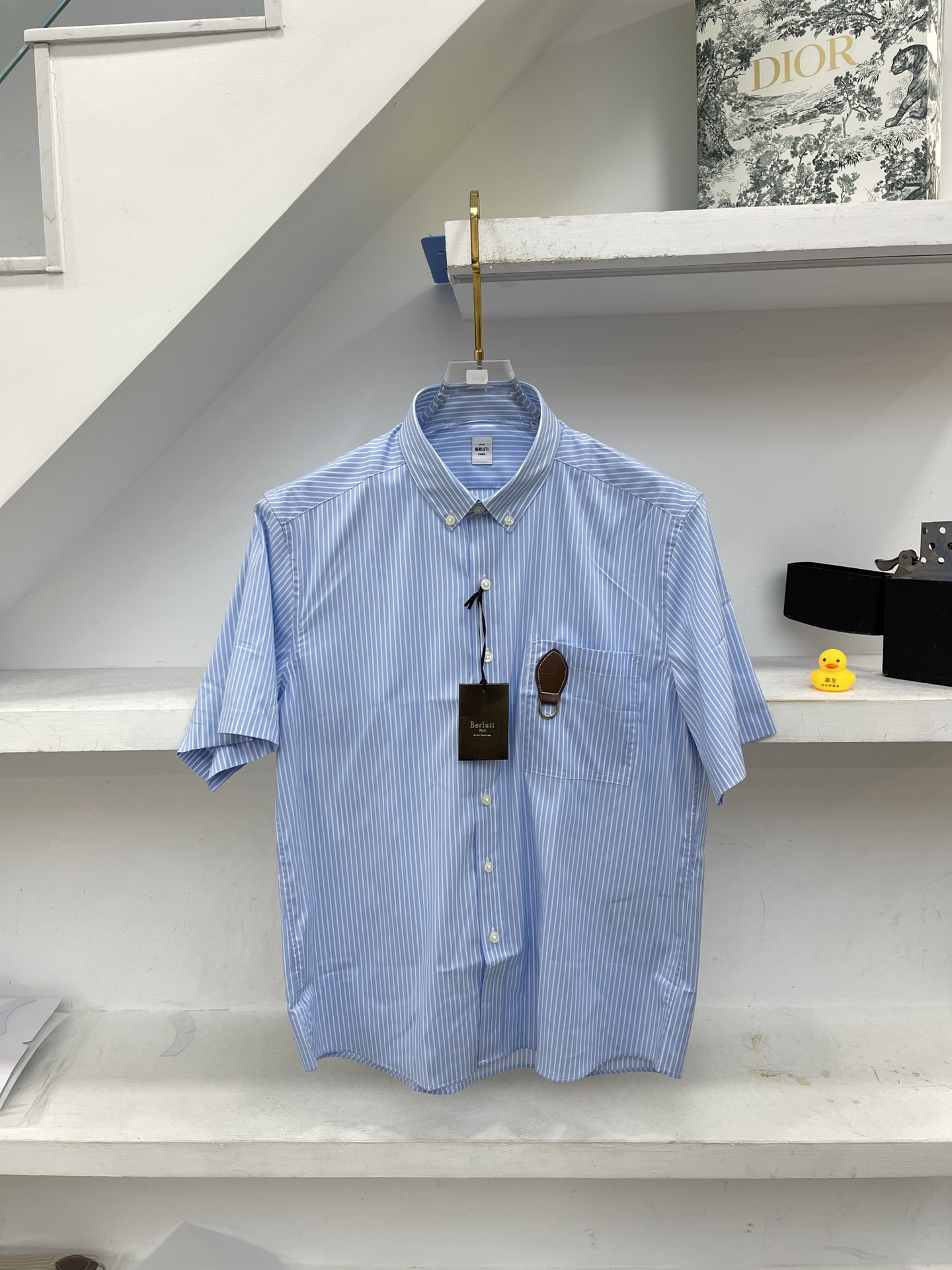BERL布鲁提 夏季短袖衬衫 洋气超薄透气