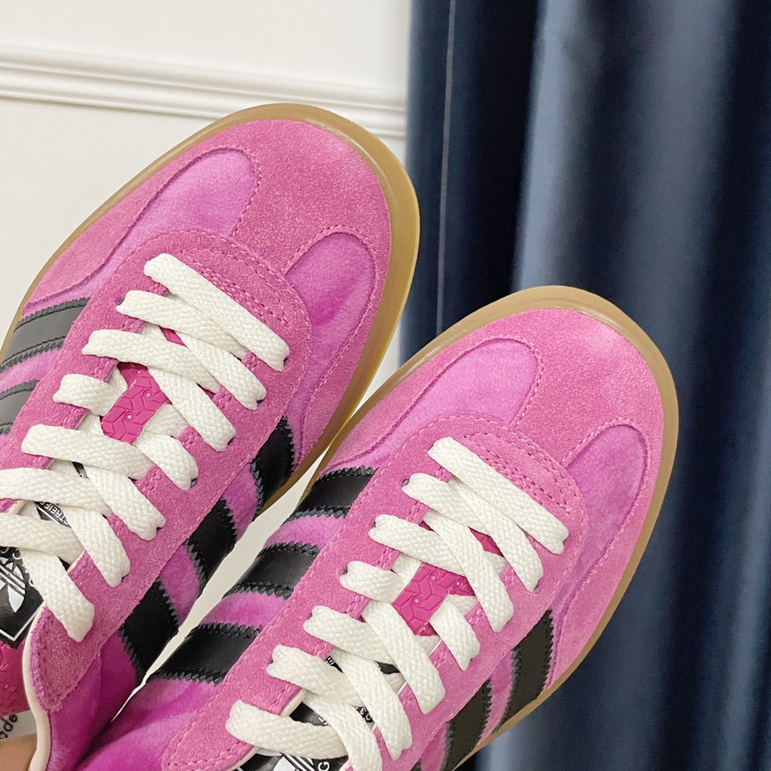 Adidas x Gucci Gazelle Sneakers: Nostalgic Style for Couples, Premium Materials, Unique Design - 图片 7