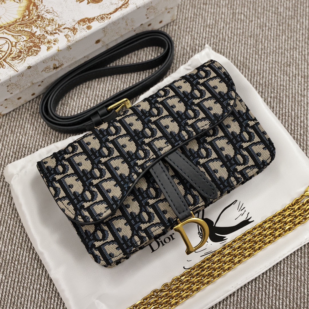 I5  迪奥Dior老花马鞍腰包