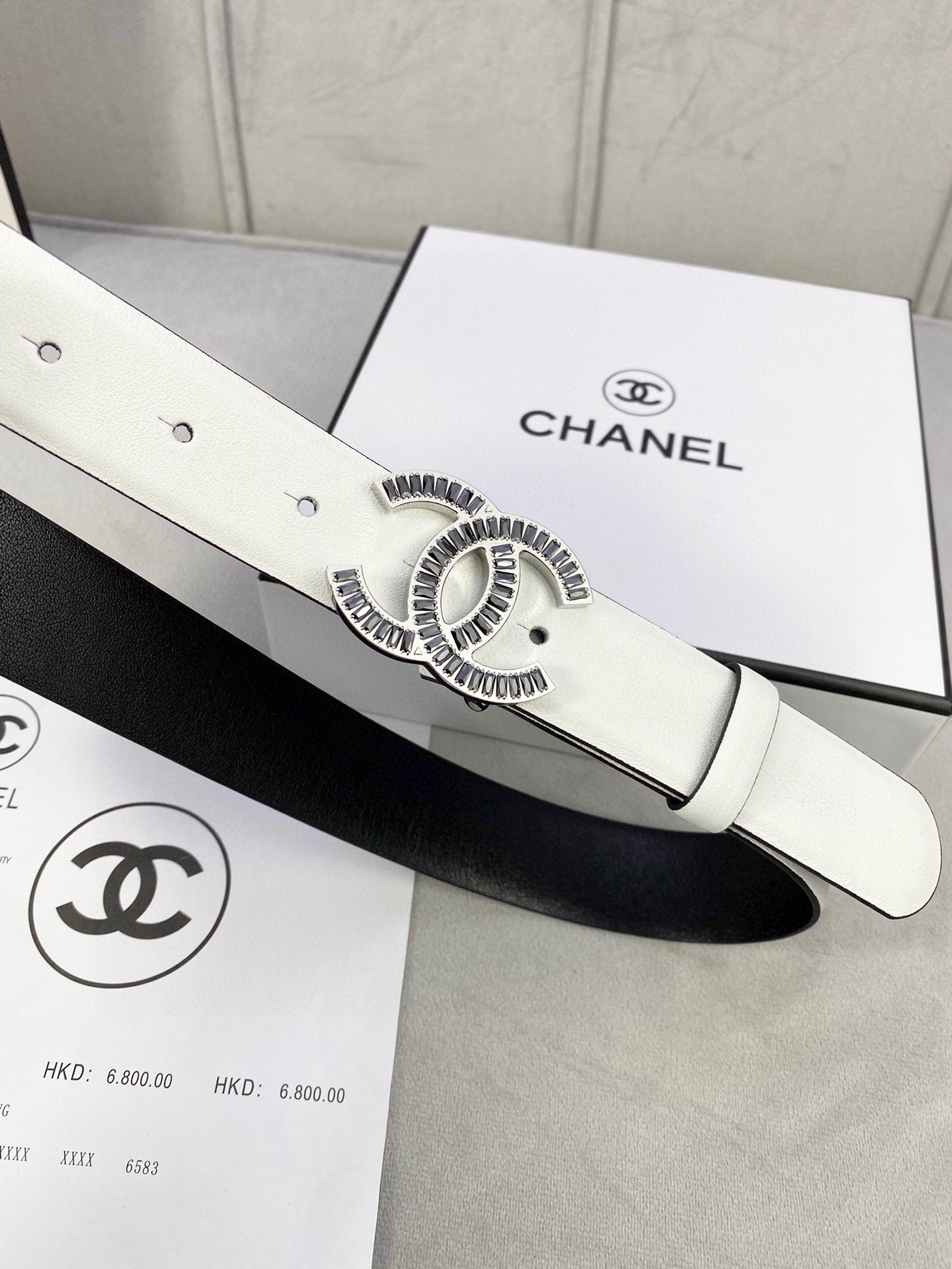 Chanel レディース腰ベルト 新作 柔らかい小牛皮 銀色金属鋼扣