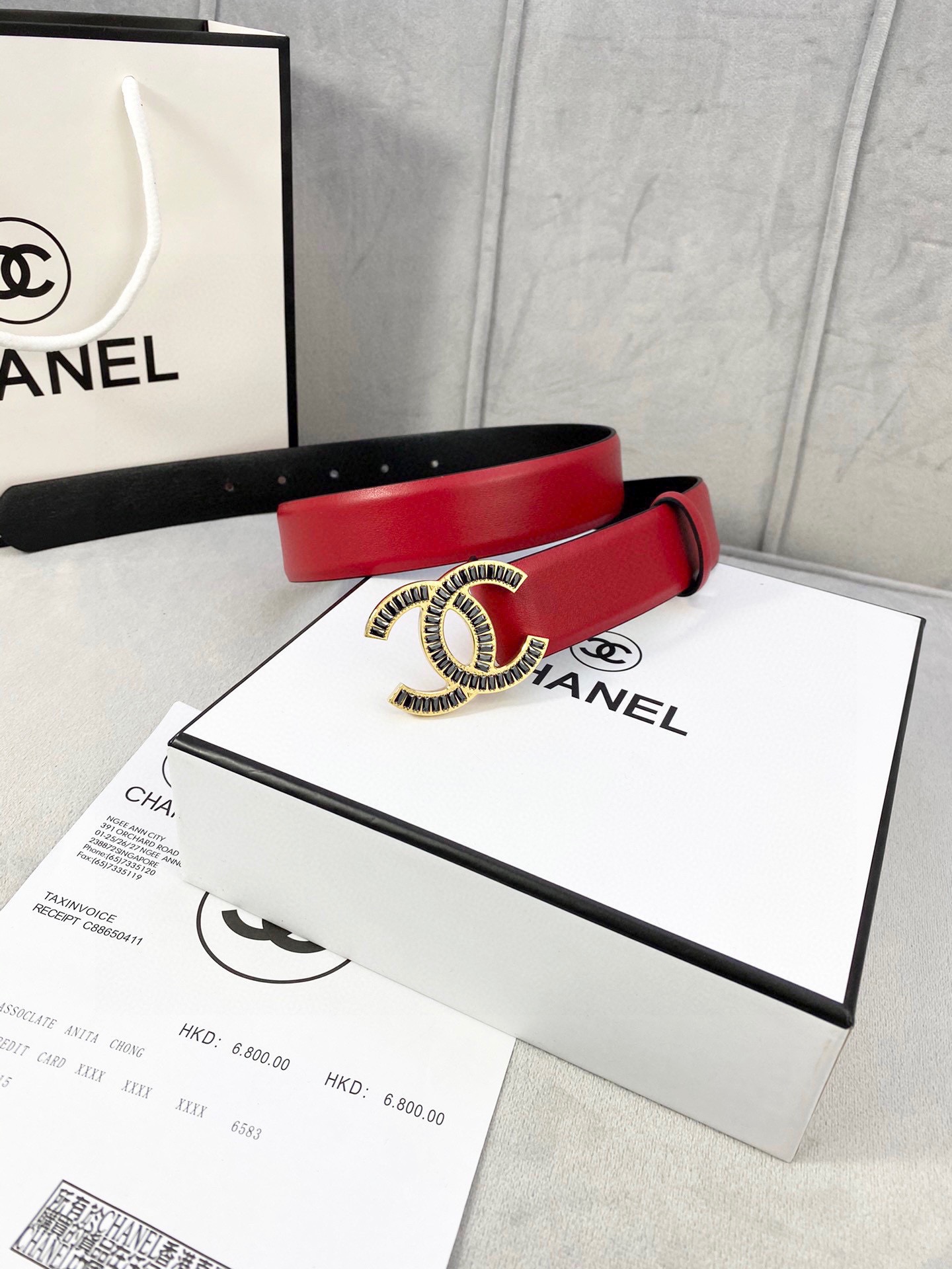 Chanel レディース腰ベルト 柔らかい牛皮と金属鋼扣