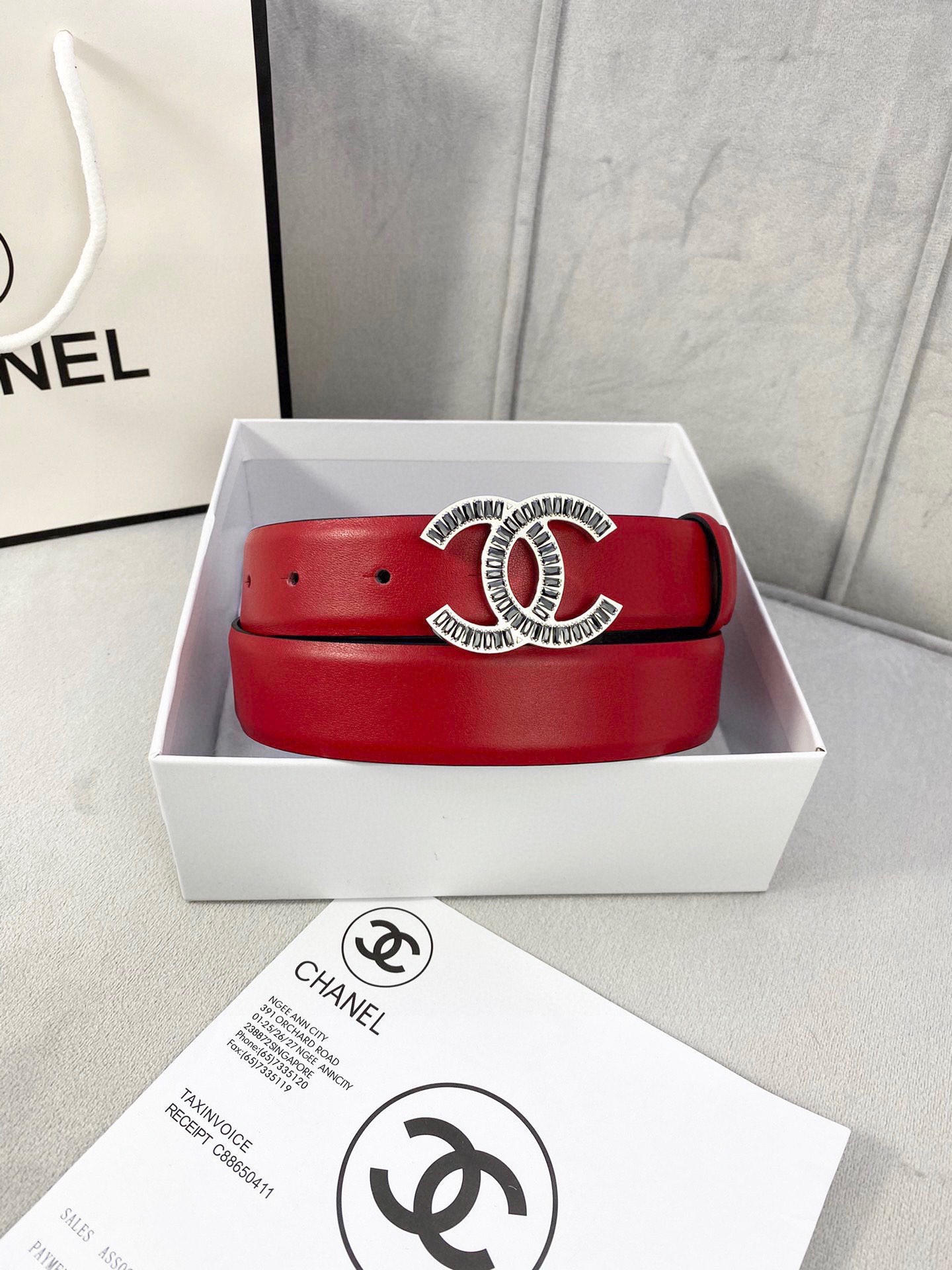 Chanel レディース腰ベルト 柔らかい牛皮と金属鋼扣