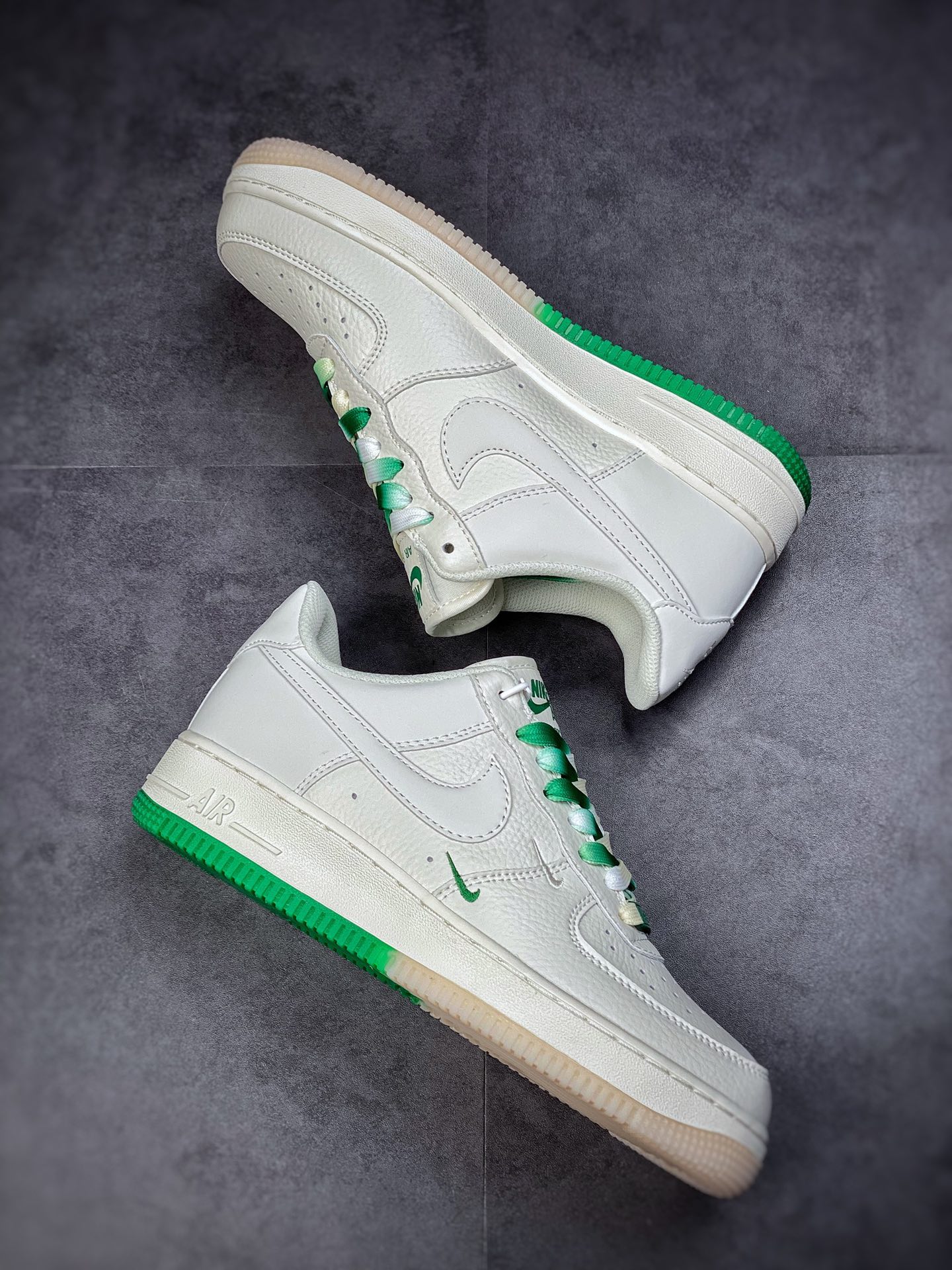 Nike Air Force 1 Low 07 String Label White Green Gradient Boston BO6638-160