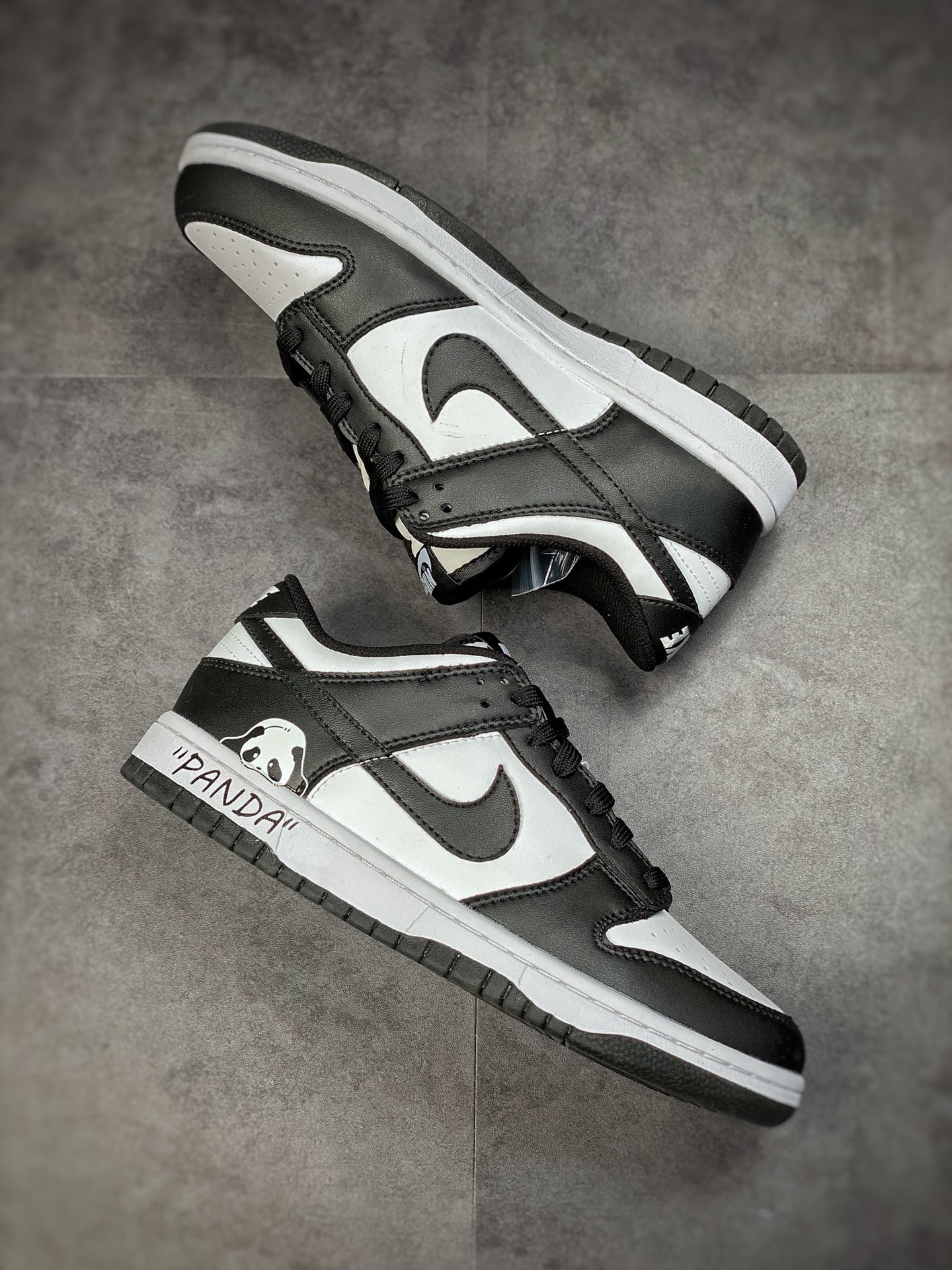200 Nike Dunk Low Retro Panda 定制熊猫 改良版的Dunk SB加厚了鞋舌的填充DD1503-101