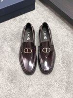 Dior New
 Shoes Plain Toe Cowhide Genuine Leather