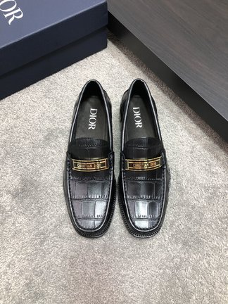 Dior Shoes Plain Toe Same as Original Cowhide Genuine Leather