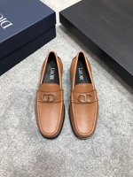 Dior Fashion
 Shoes Plain Toe Find replica
 Cowhide Genuine Leather