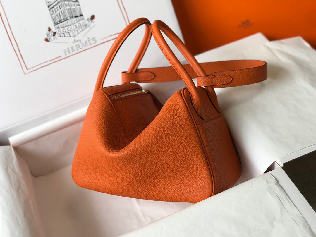 Lindy 26cm 金扣 - 容量たっぷりの高級ハンドバッグ