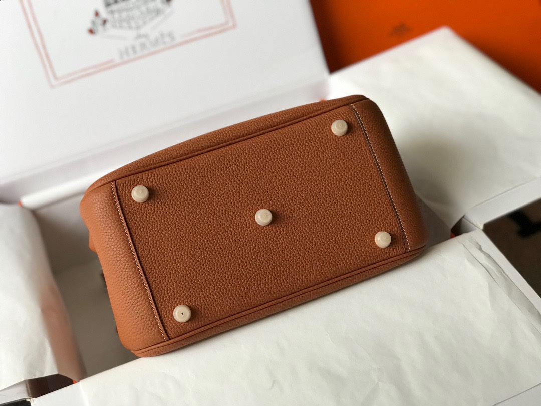 Lindy 26cm 金扣 - 高品質Togo小牛素材のハンドバッグ