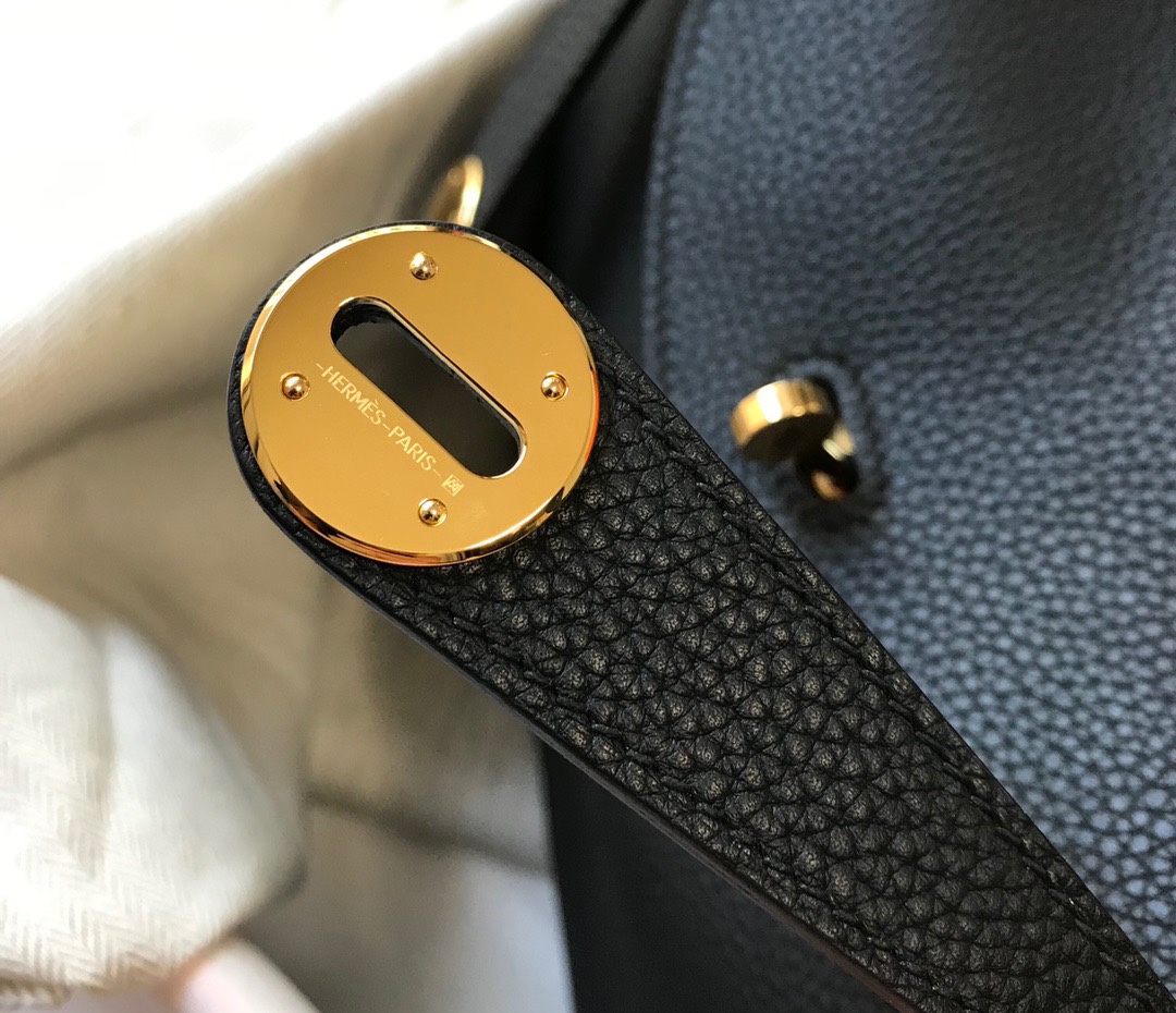 Lindy 26cm 金扣 Togo小牛の高容量バッグ