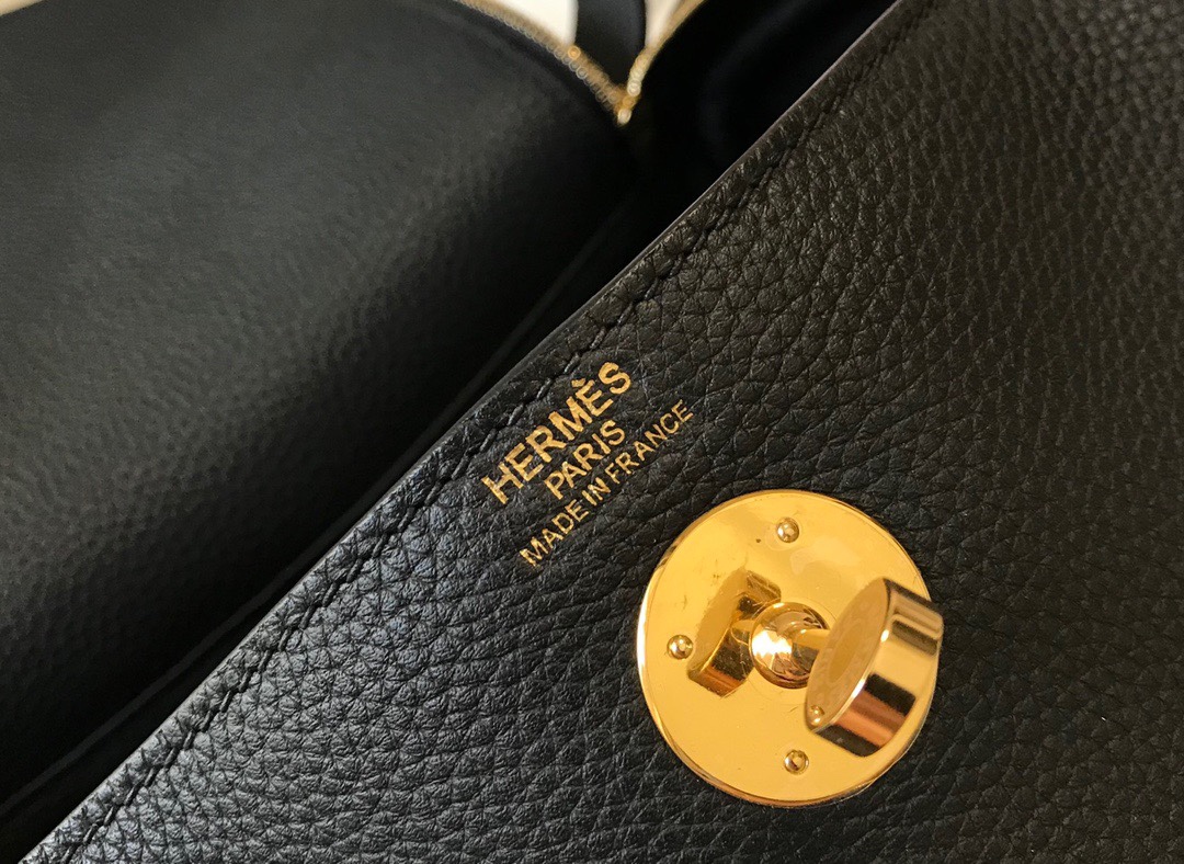 Lindy 26cm 金扣 Togo小牛の高容量バッグ