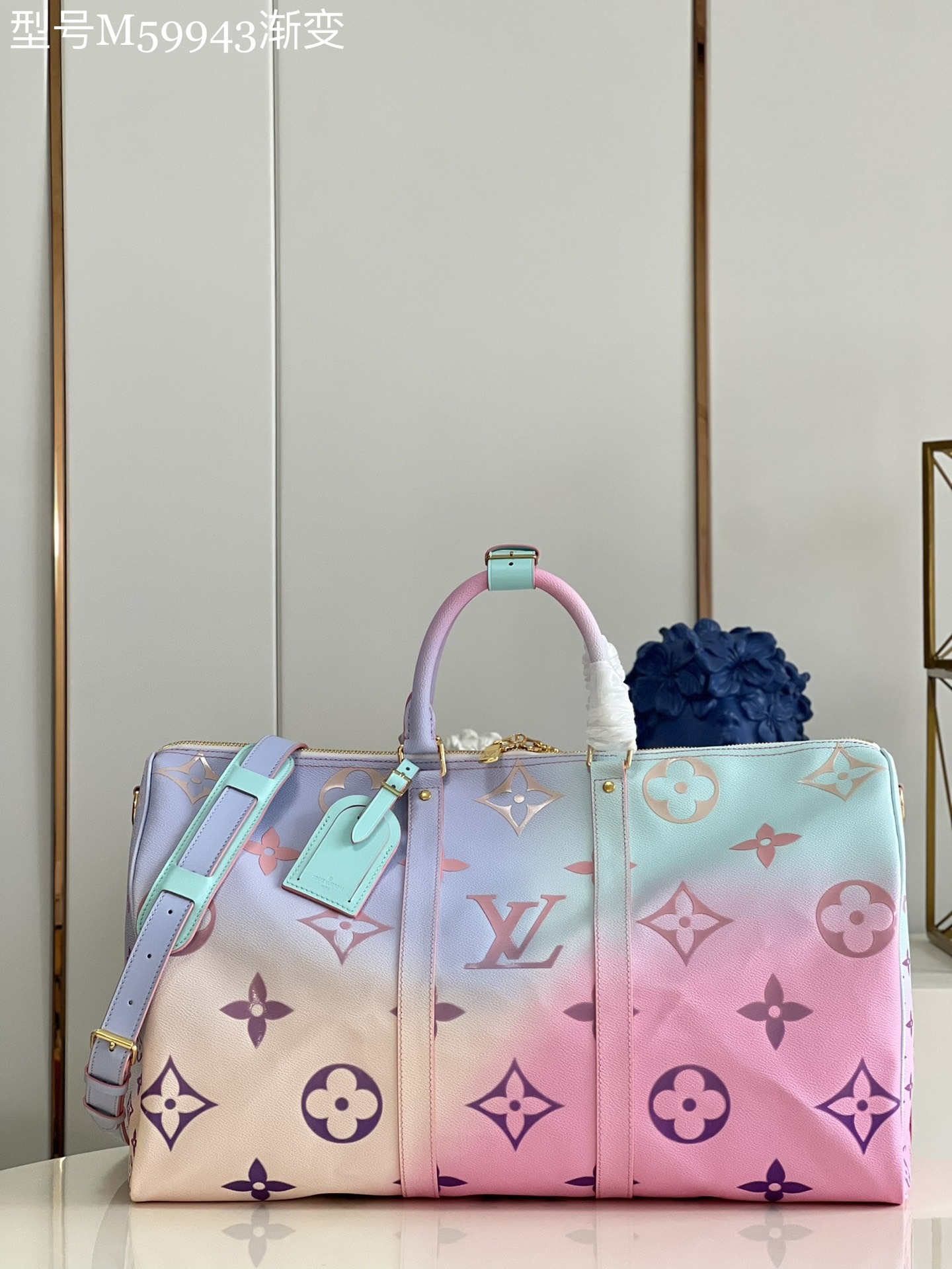 Louis Vuitton LV Keepall Travel Bags Pink Monogram Canvas Spring Collection M59943