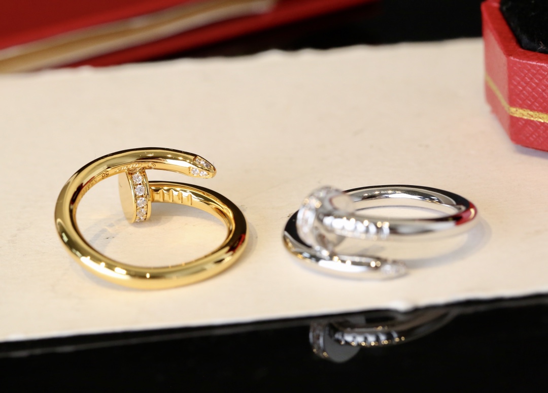 Cartier Cartier 款钉子戒指，头尾钻戒指