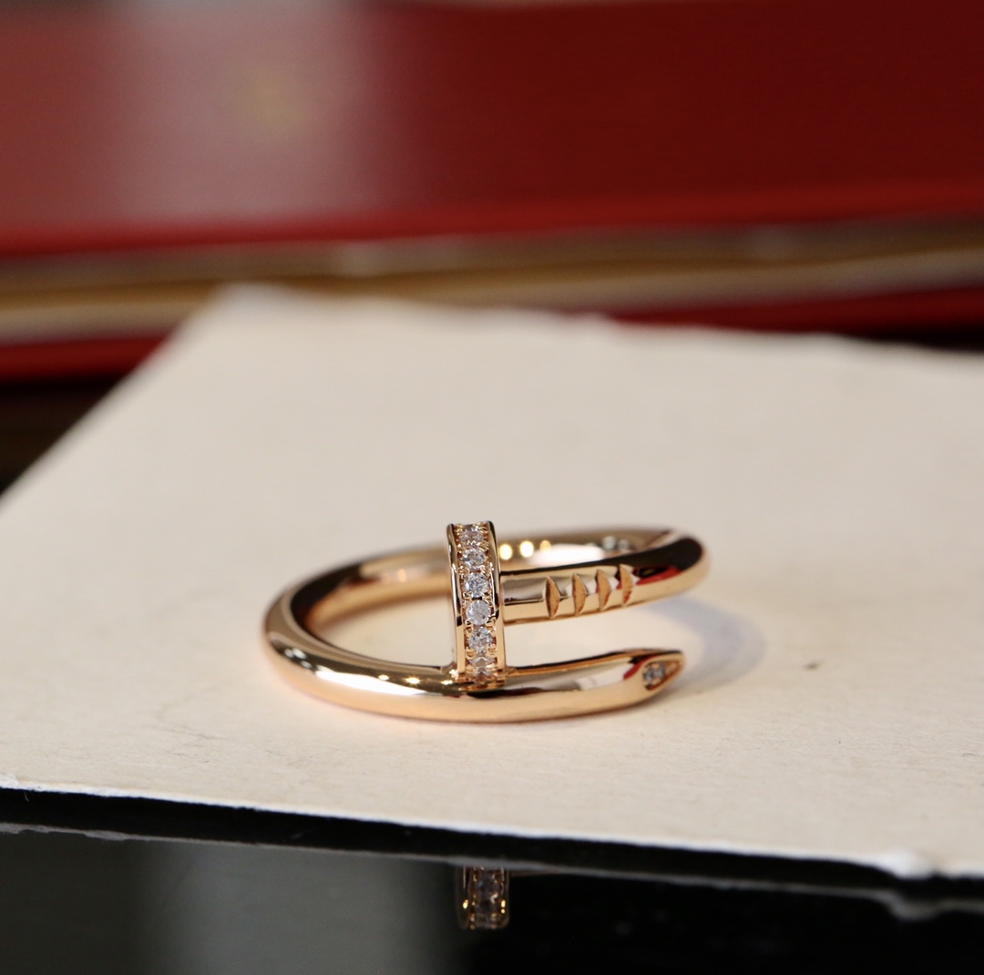 Cartier Cartier 款钉子戒指，头尾钻戒指
