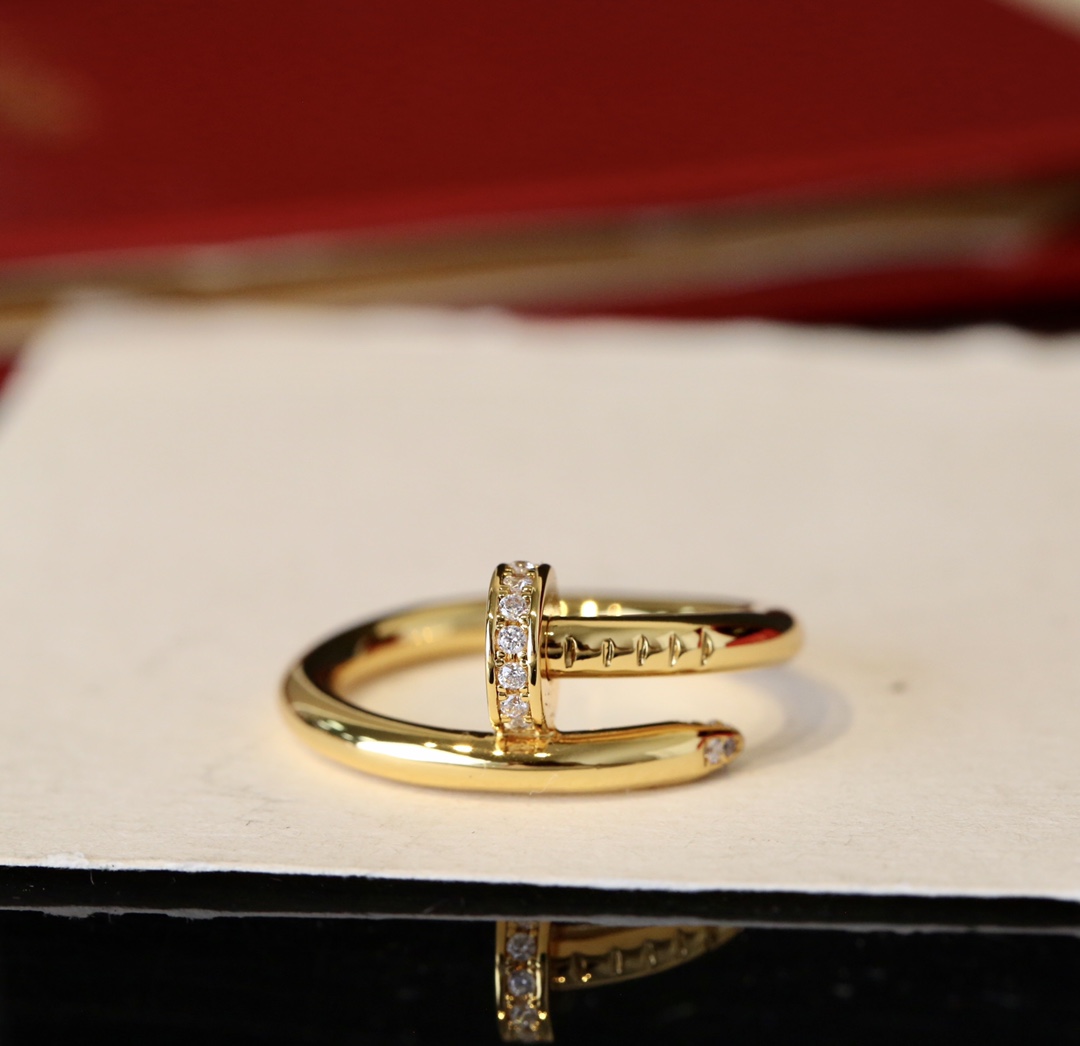 Cartier Cartier 款钉子戒指，头尾钻戒指