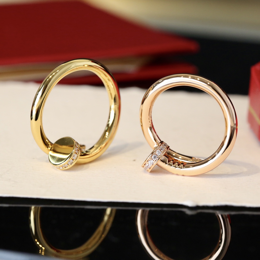 Cartier Cartier 款钉子戒指，头尾钻戒指