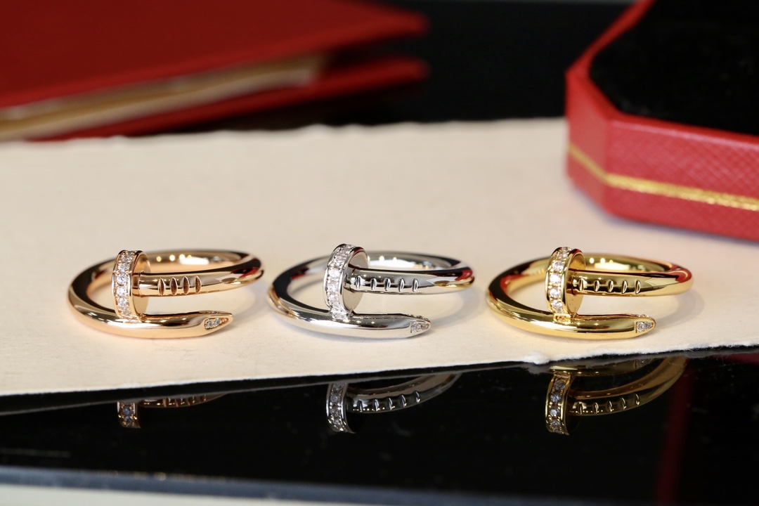 Cartier Cartier 款钉子戒指，头尾钻戒指