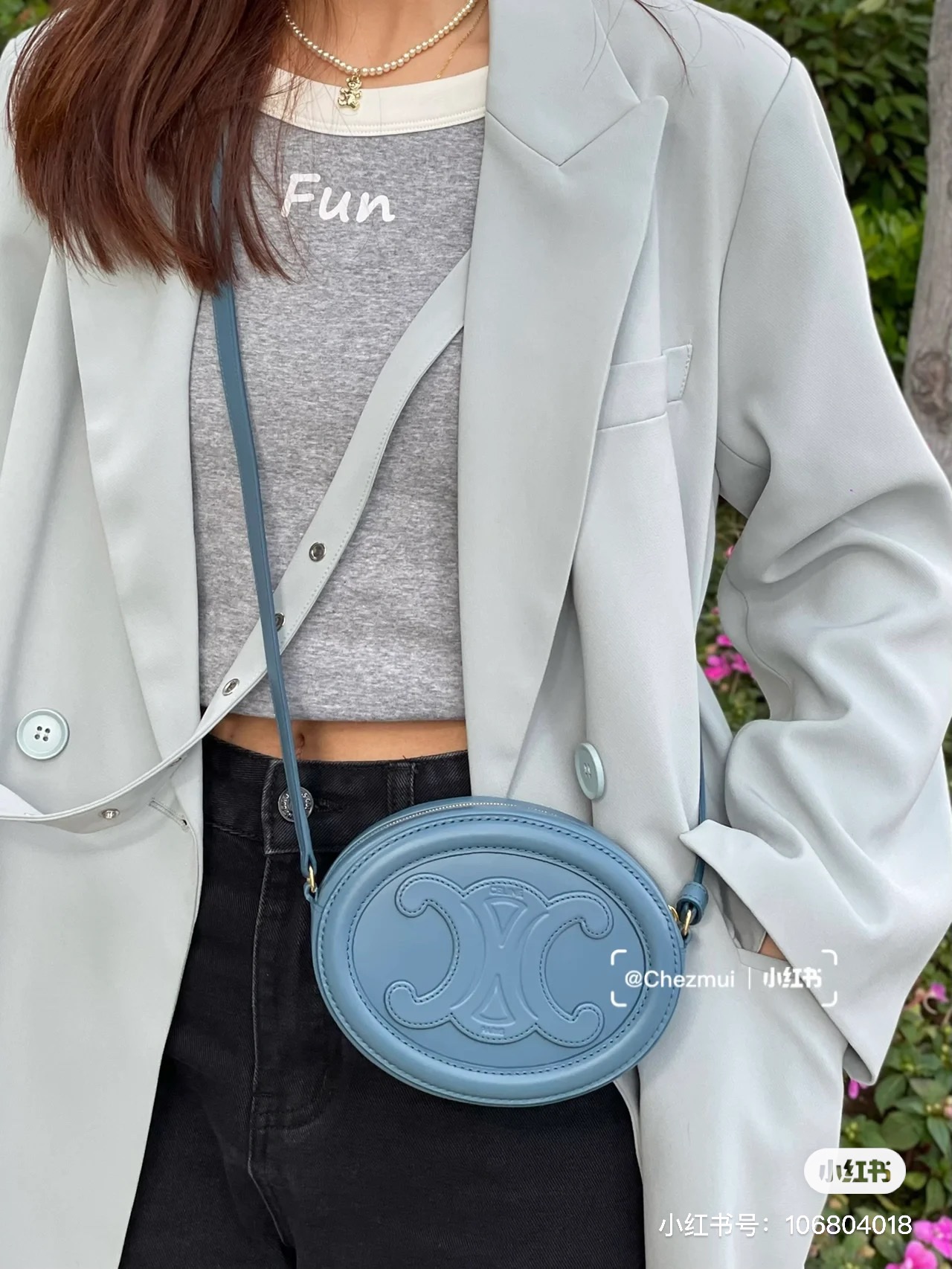 NO:209510,Only cute Celine mooncake bags are available. All-match haze blue, Celine, Celine, Celine19860909只能装可爱的Celine月饼包 百搭雾霾蓝,赛琳celine,celine,celine,Bag