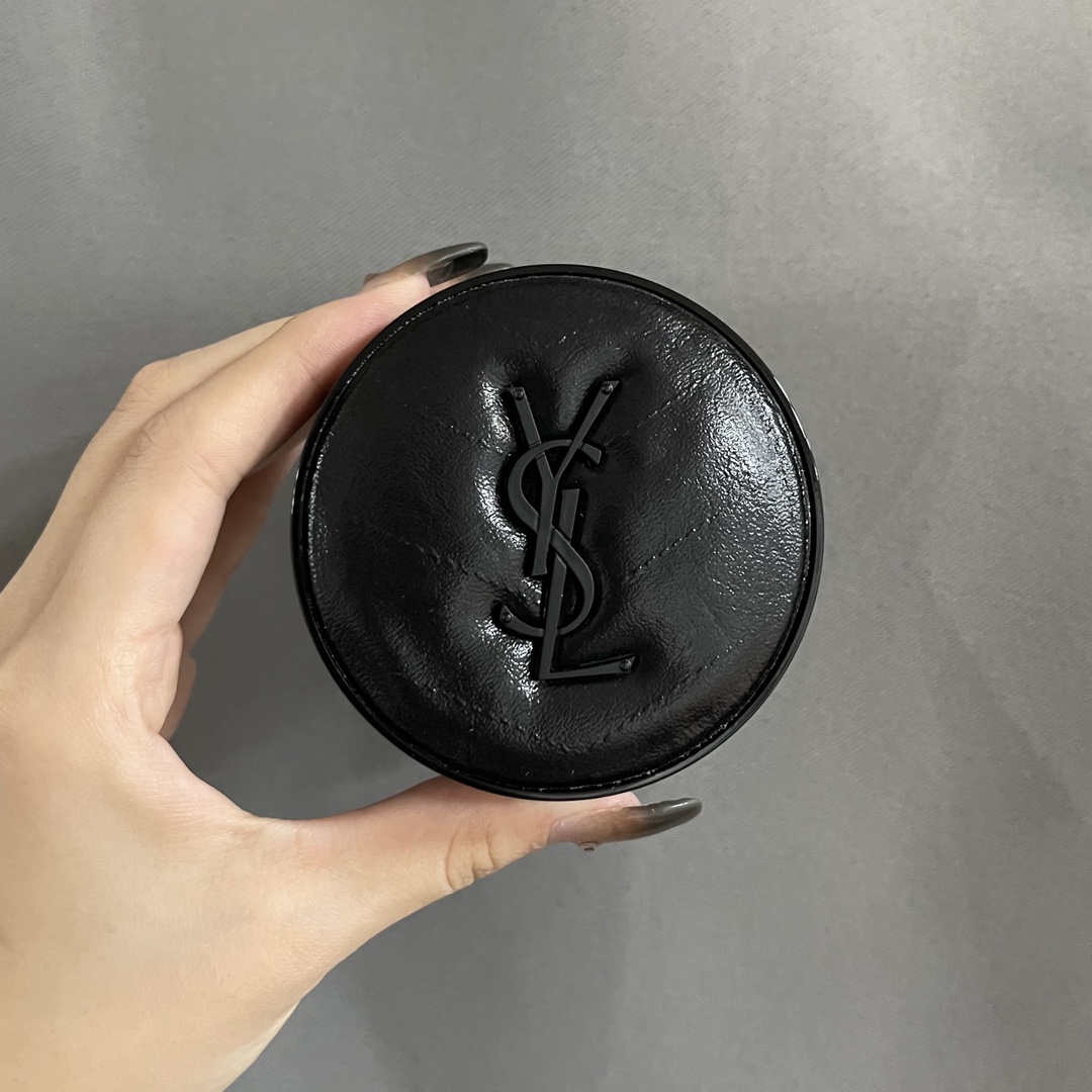 YSL圣罗兰限量摇滚niki全黑皮革气垫 2