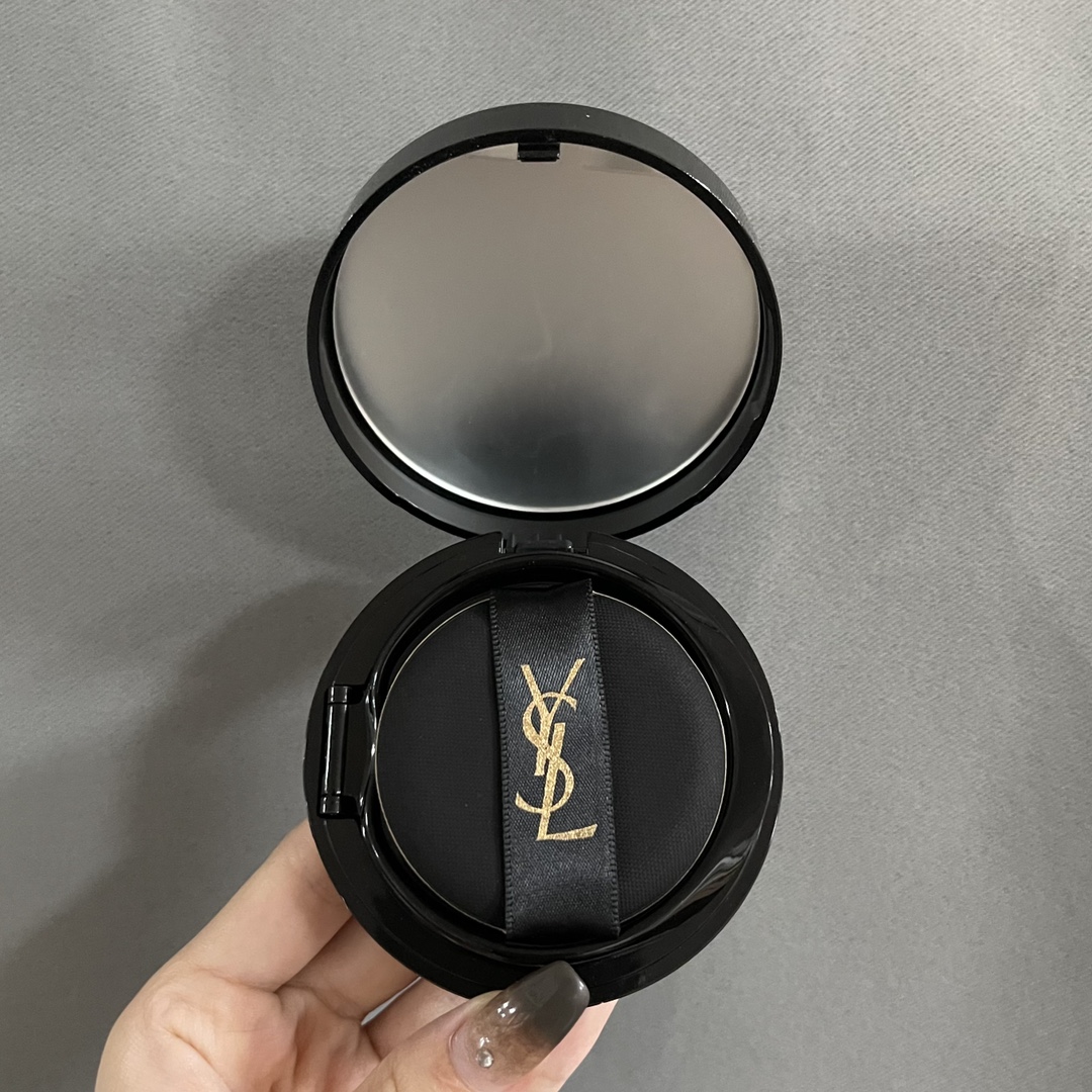 YSL圣罗兰限量摇滚niki全黑皮革气垫 3