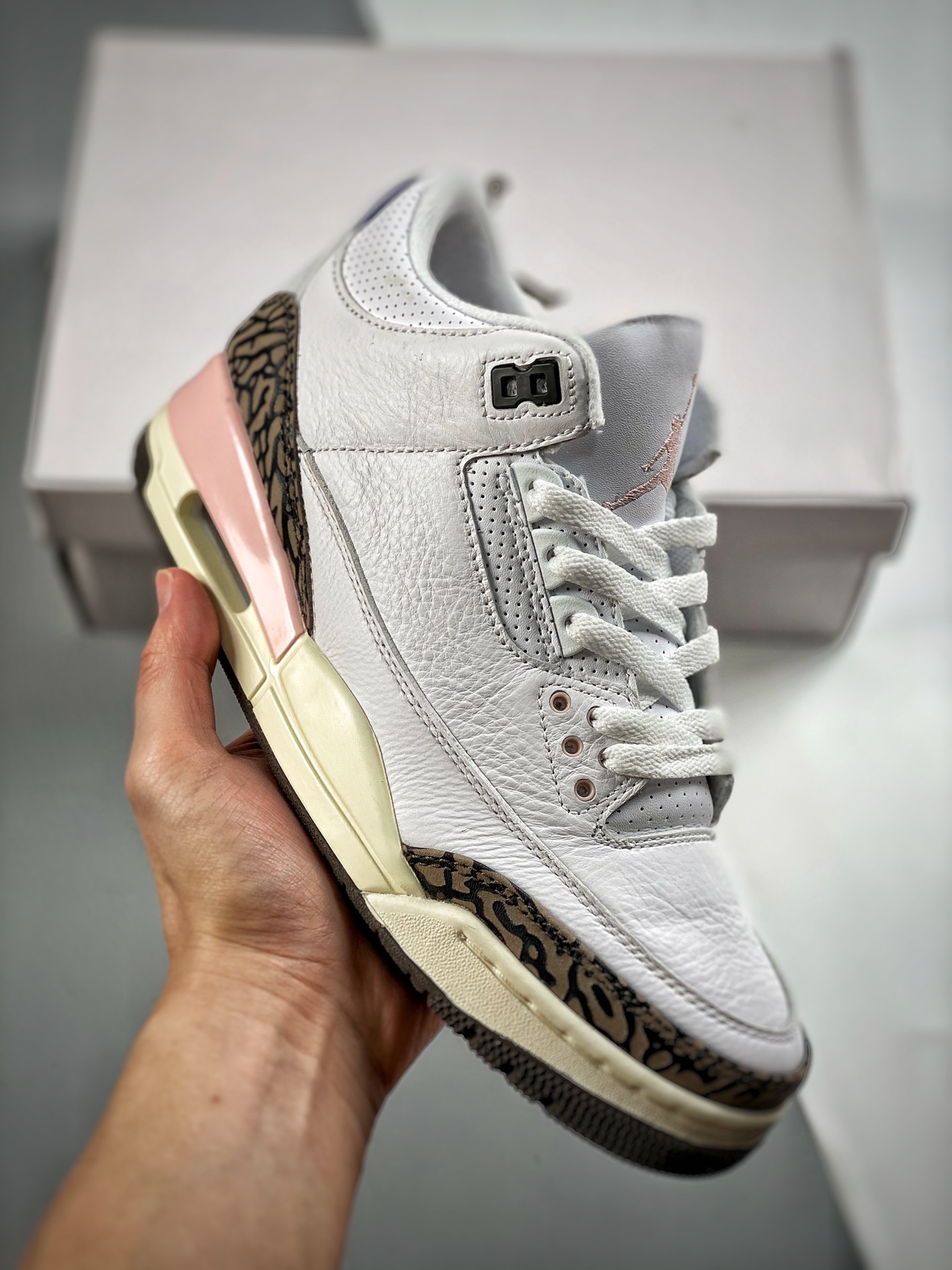 -3 Air Jordan 3 Knicks rosa blanco y marrón, el rey de la relación calidad-precio de gama media, lanzamiento …