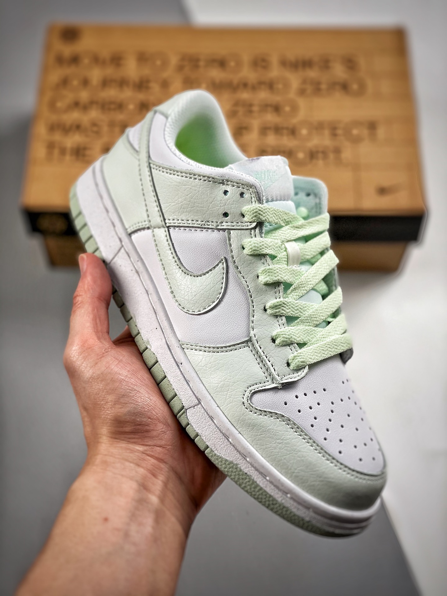 -2 Nk Dunk SB Low verde menta, producción original de fábrica grande, lanzamiento real, material de primera capa origin…