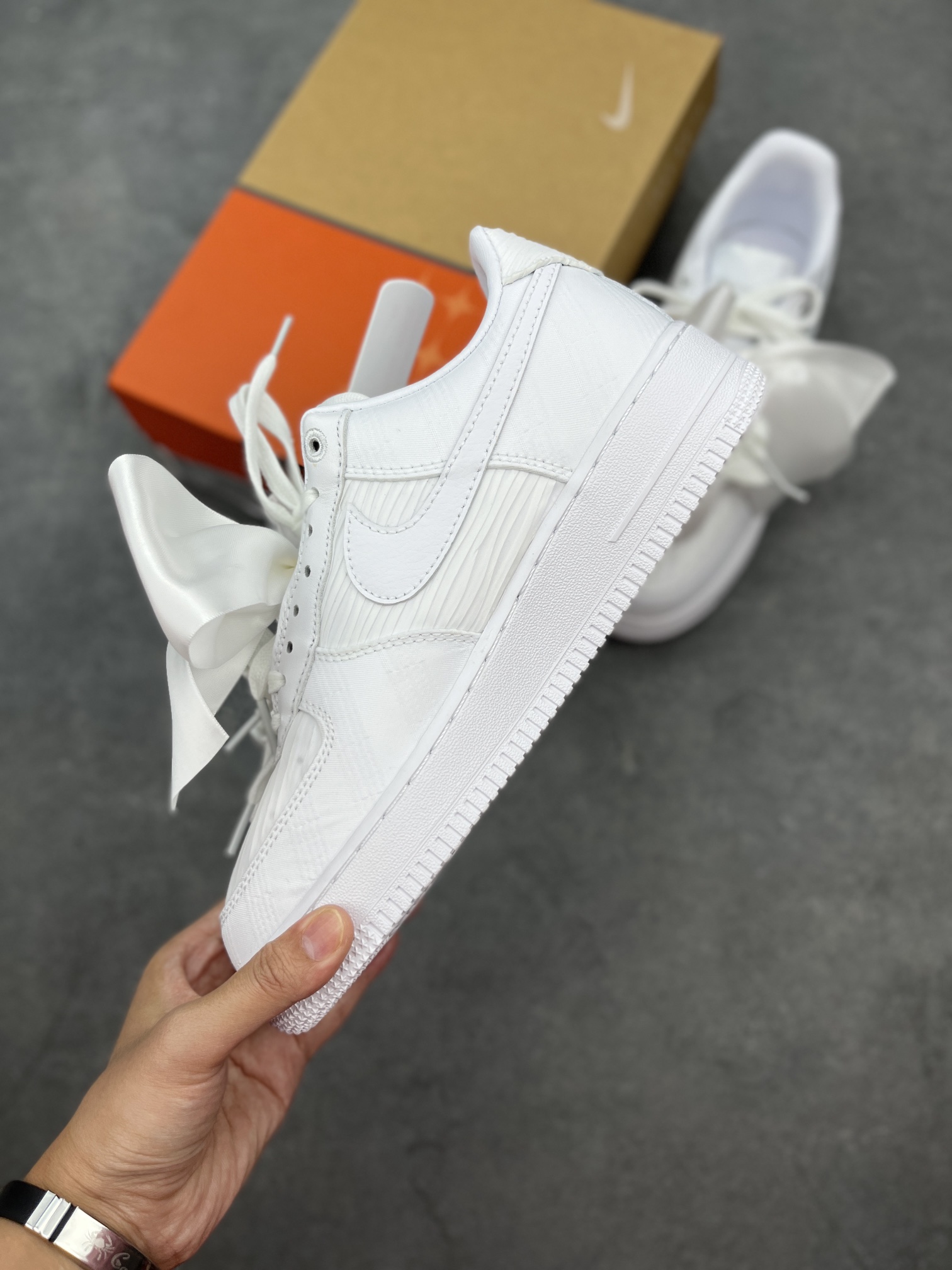 Nike Air Force 1 Low Bow Women's Shoes DV4244-111 All White 4 i1655845418 8139 2