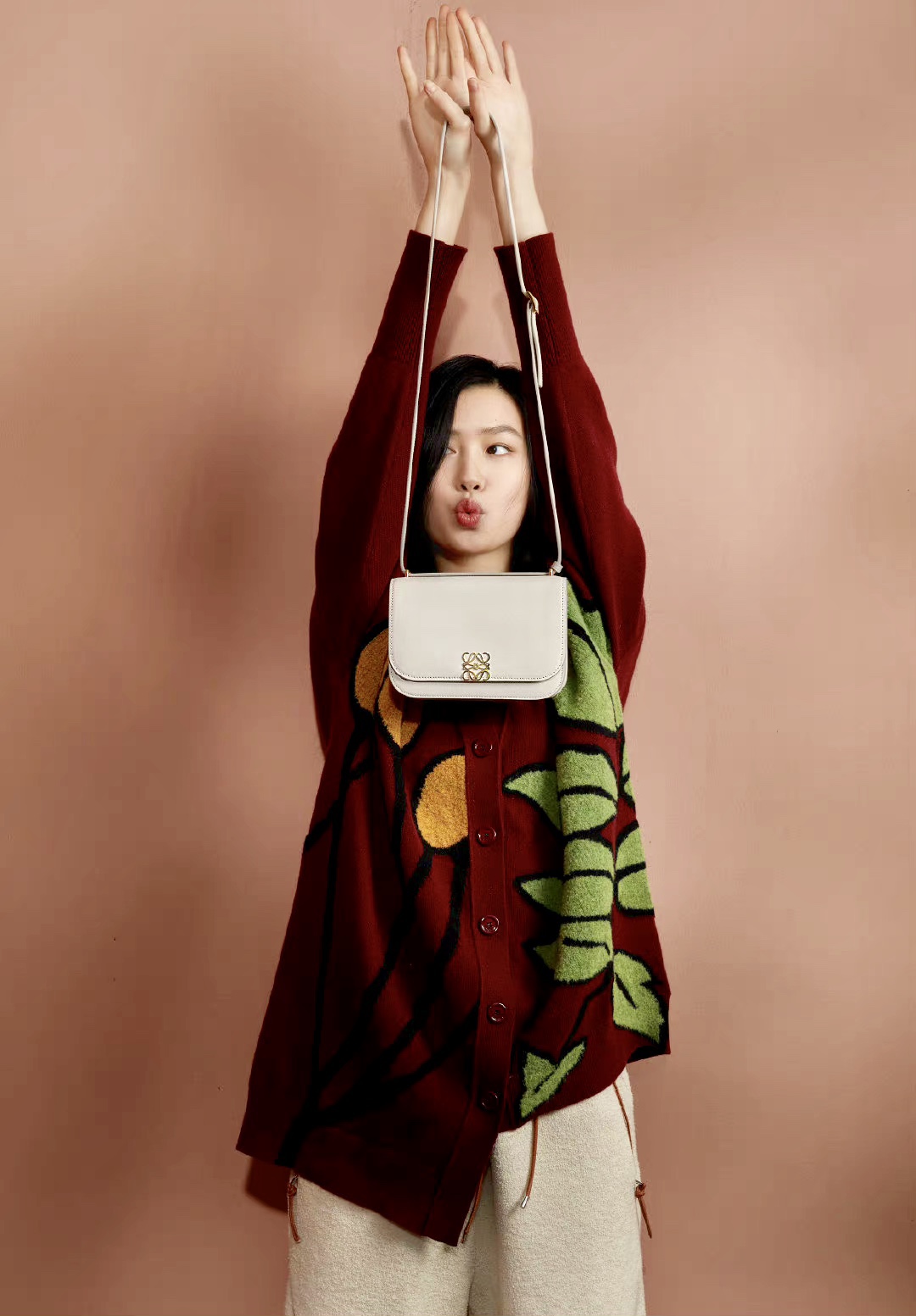 LOEWE罗意威 最新款Goya Bag 小号白色0666