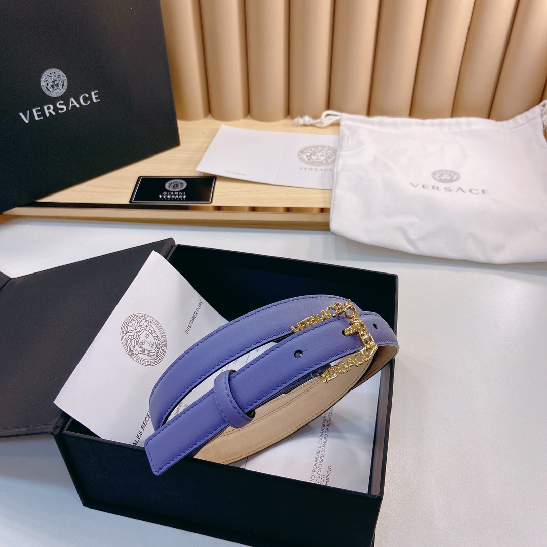 范思哲VERSACE2.0cm宽软皮