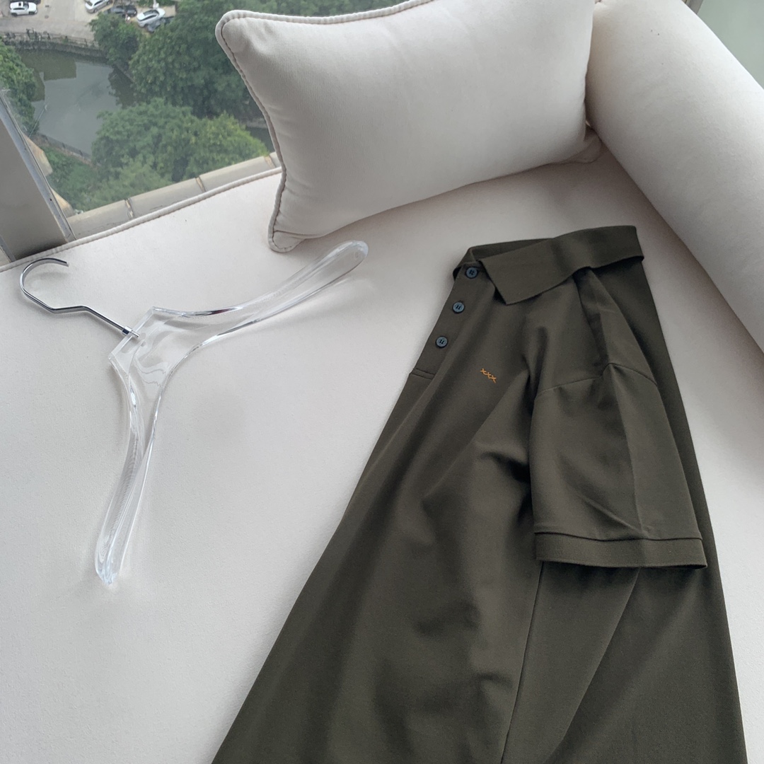 高端定制>专柜官网同步发售杰尼亚天然植物纖維提炼polo短袖