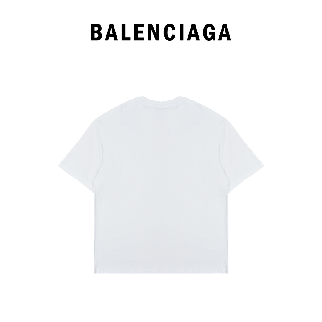 Balenciaga巴黎世家 19ss 锁扣logo短袖