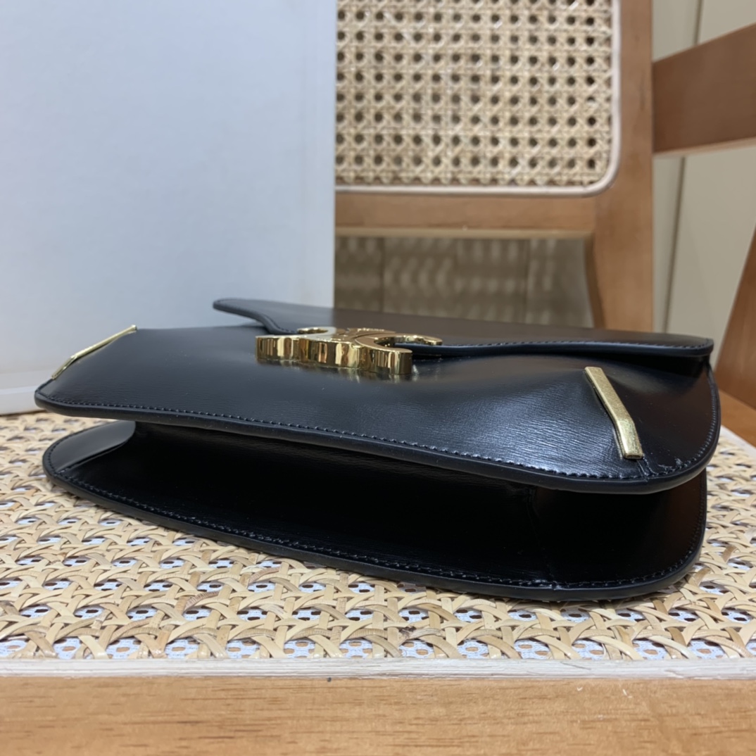 CELINE CHAIN BESACE TRIOMPHE 24.5CM BAG 199273黑色