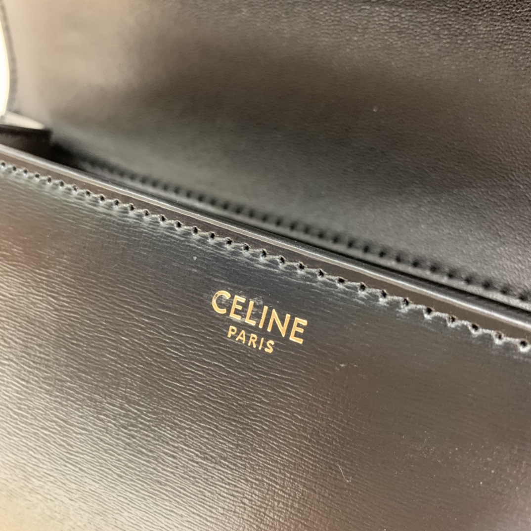 CELINE CHAIN BESACE TRIOMPHE 24.5CM BAG 199273黑色