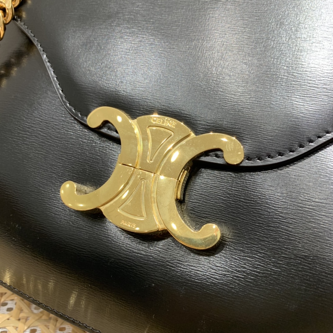 CELINE CHAIN BESACE TRIOMPHE 24.5CM BAG 199273黑色