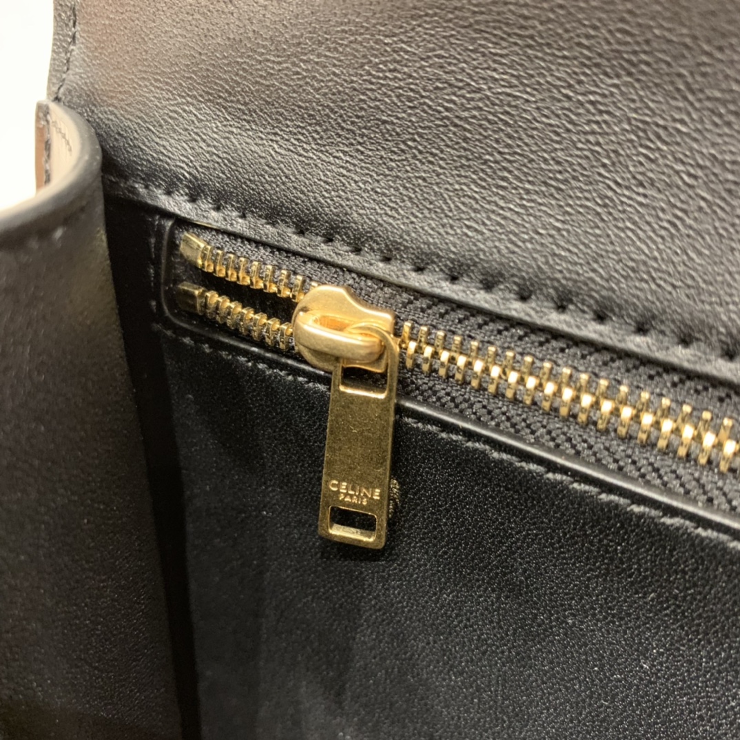 CELINE CHAIN BESACE TRIOMPHE 24.5CM BAG 199273黑色