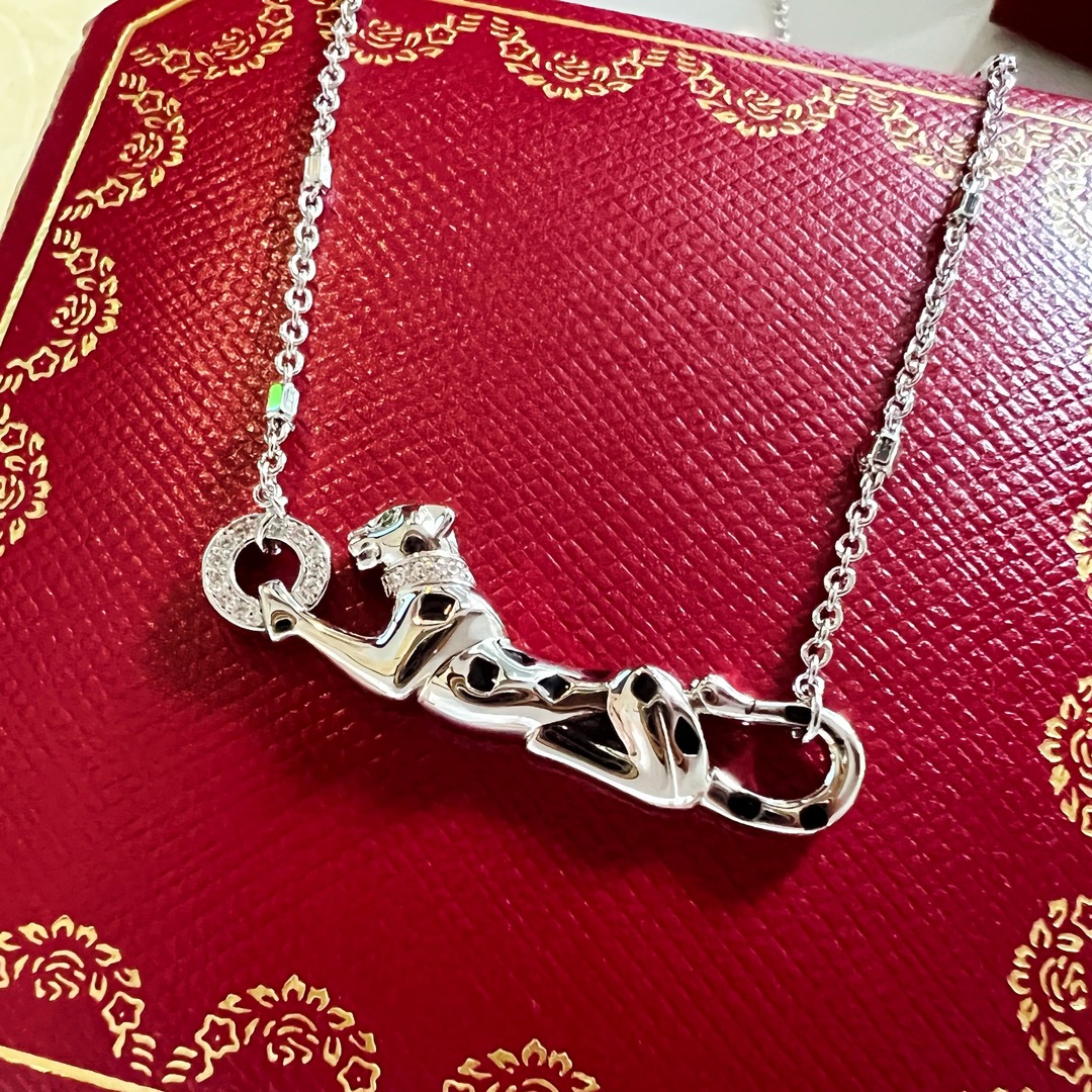 新款☑️卡地亚Cartier丛林系列 豹子🐆项链