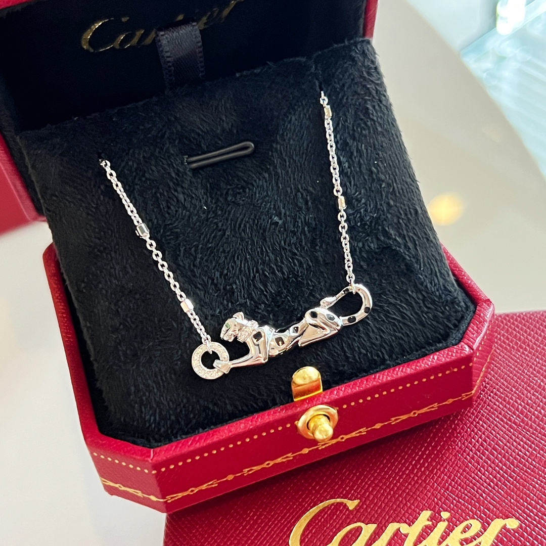 新款☑️卡地亚Cartier丛林系列 豹子🐆项链