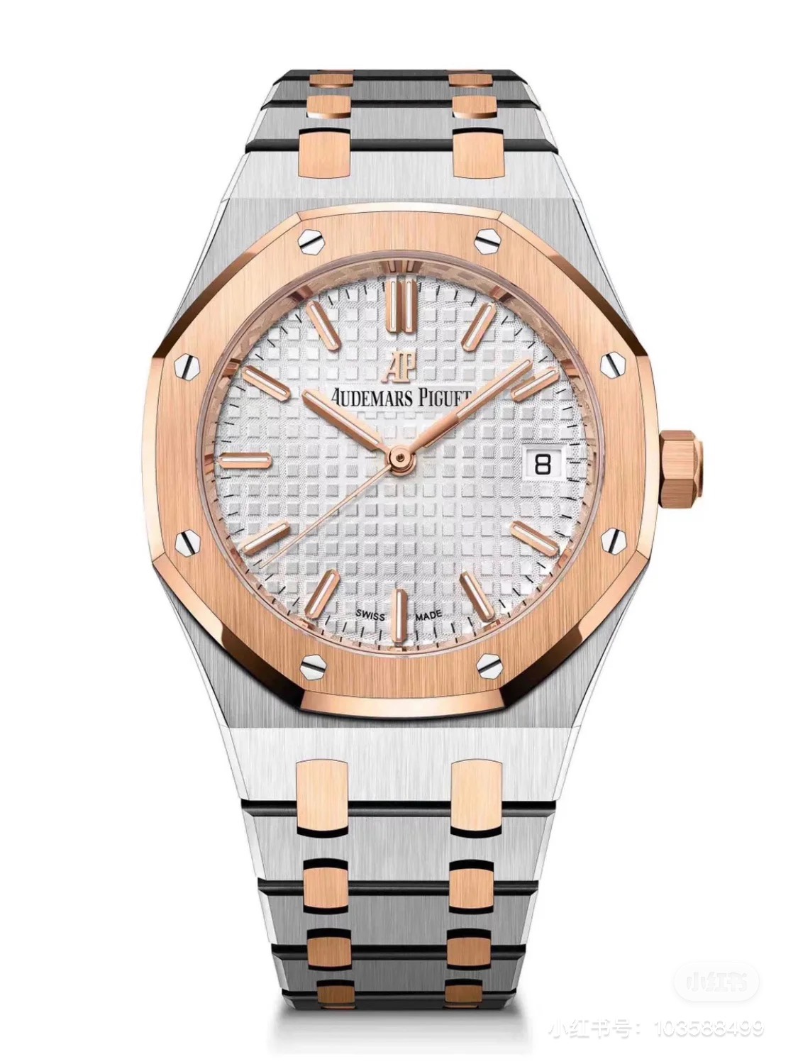 NO:157654,Audemars Piguet Royal Oak Women's 34mm Mechanical Watch (Three-code in One) Latest Edition!  Wear renderings!  ,,audemars19860909爱彼皇家橡树女款34mm机械表（三码合一）最新版！佩戴效果图！,,audemars,Watch