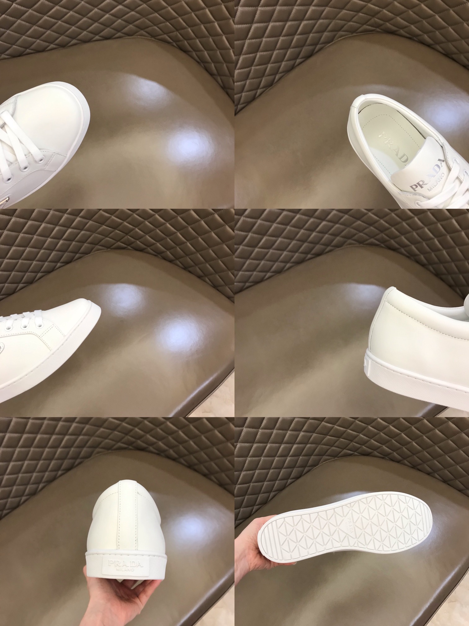 PRADA普拉达   原版一致牛皮内里，进口头层牛垫男士休闲鞋