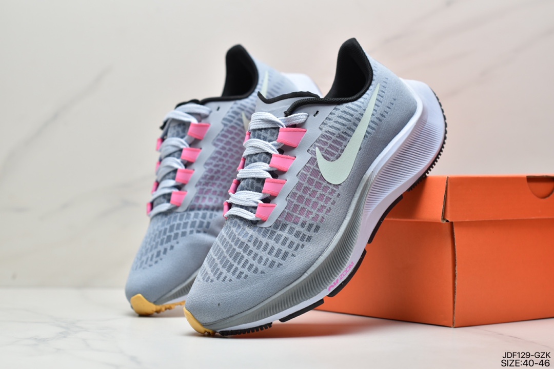 125 耐克Nike Zoom Pegasus 39"Sail/Cube Pink" 登月 39代超级飞马涡轮增压马拉松休闲运动慢跑鞋“网织运动鞋”